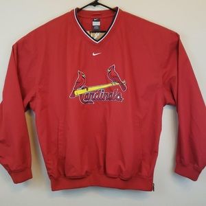 St Louis Cardinals Nike Red V-Neck Pullover Jacket